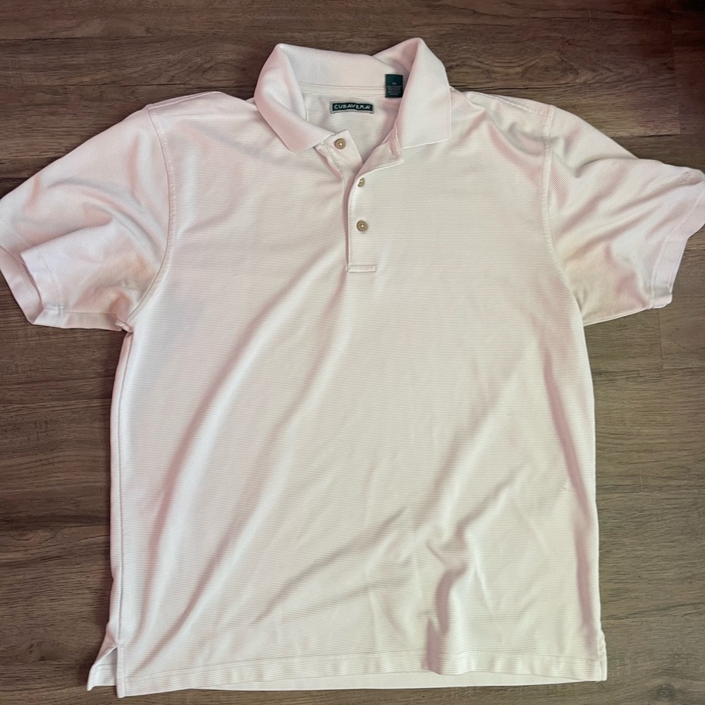 Cubavera White Polo Shirt Classic Short-Sleeve